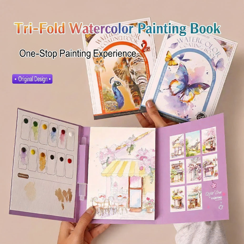 Watercolor Coloring Book