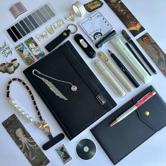 Exclusive Midnight Black A5 Stationery Bundle