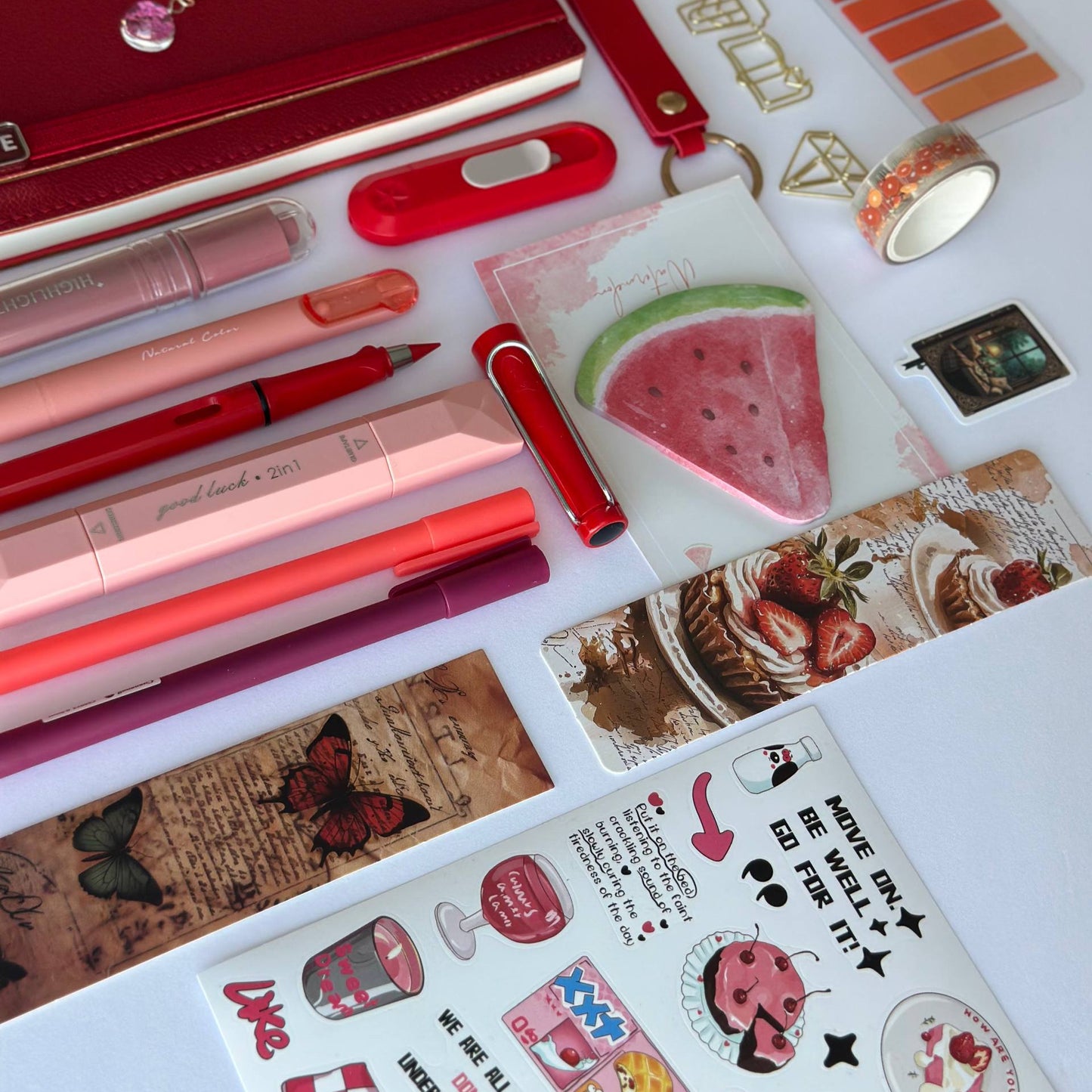 Exclusive Cherry Red A5 Stationery Bundle