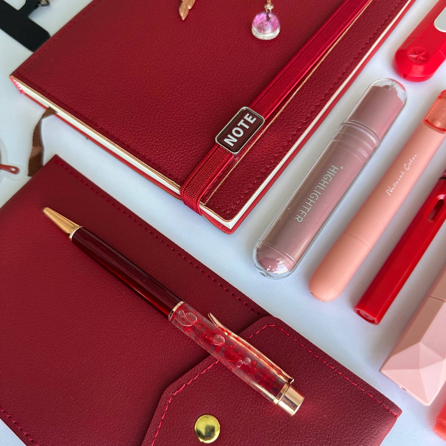 Exclusive Cherry Red A5 Stationery Bundle