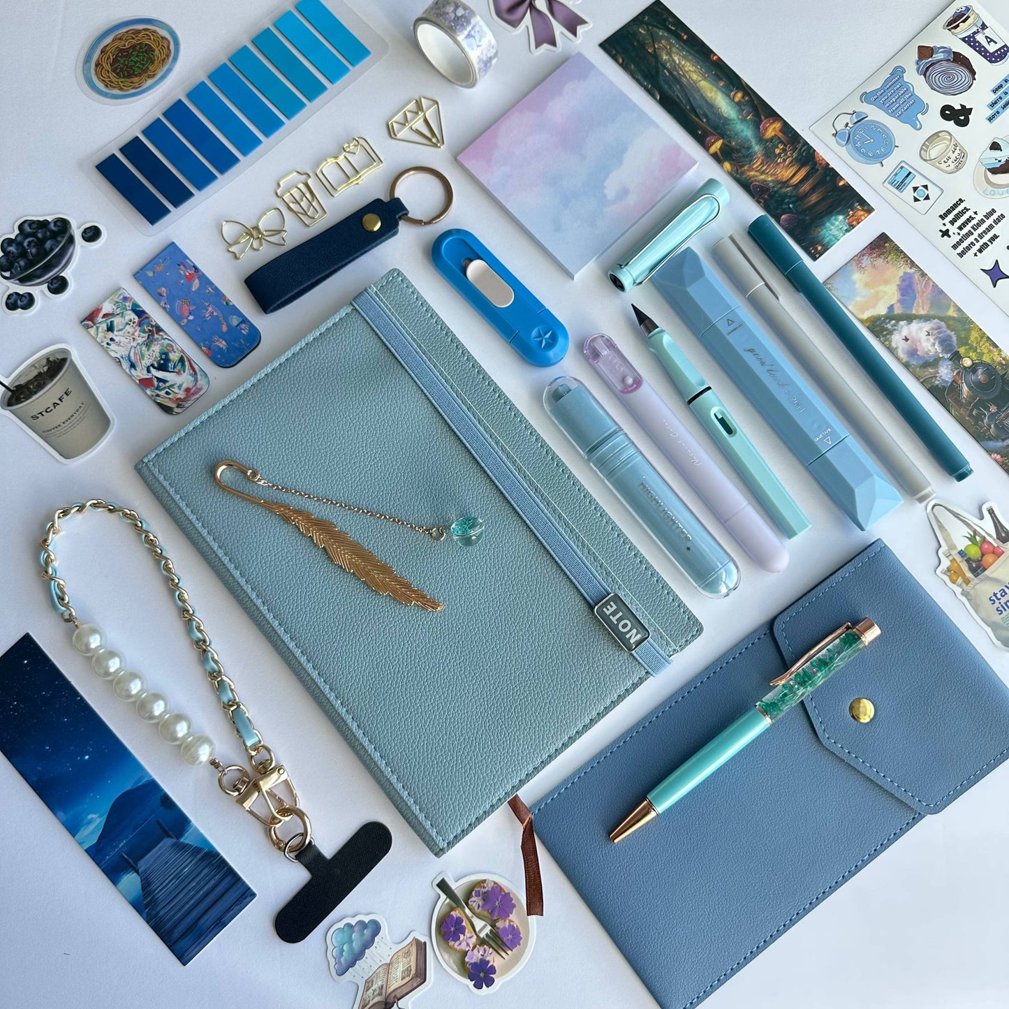 Exclusive Soft Sky Blue A5 Stationery Bundle