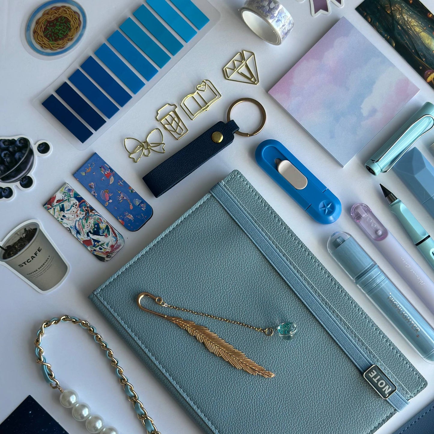 Exclusive Soft Sky Blue A5 Stationery Bundle