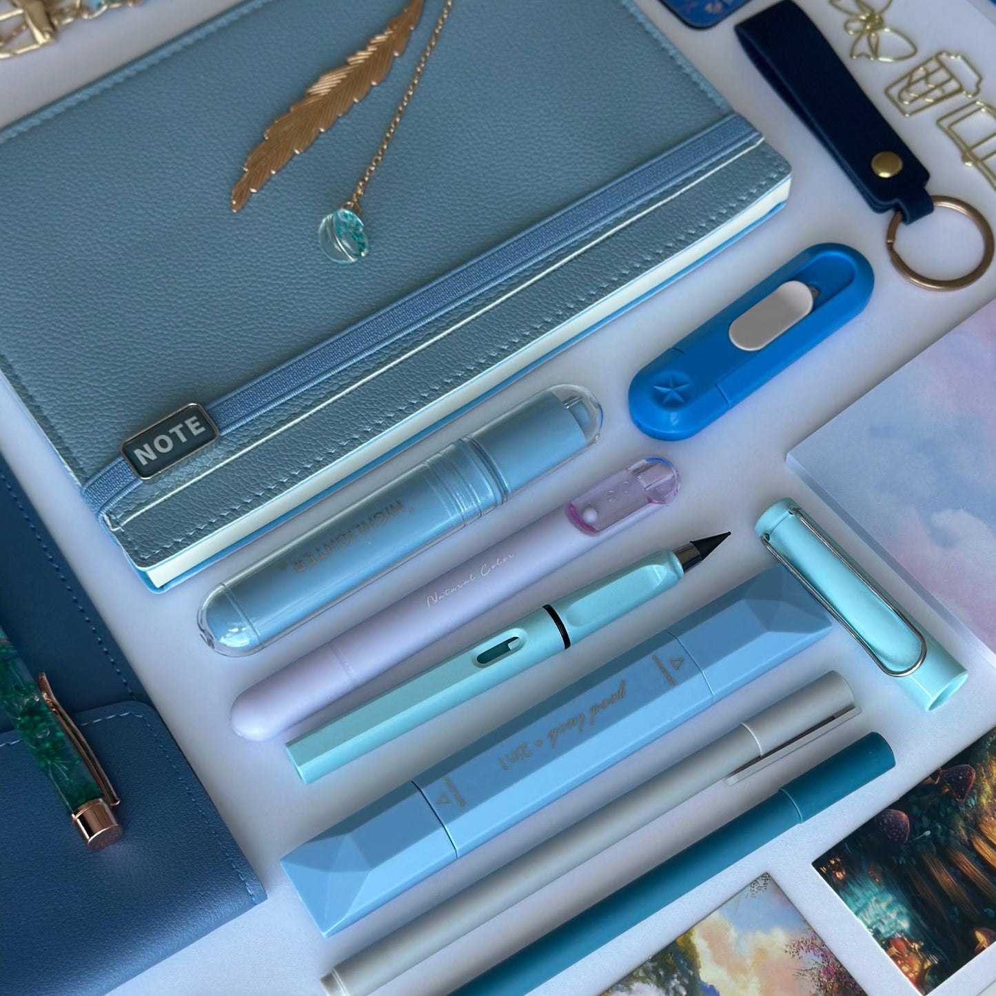 Exclusive Soft Sky Blue A5 Stationery Bundle