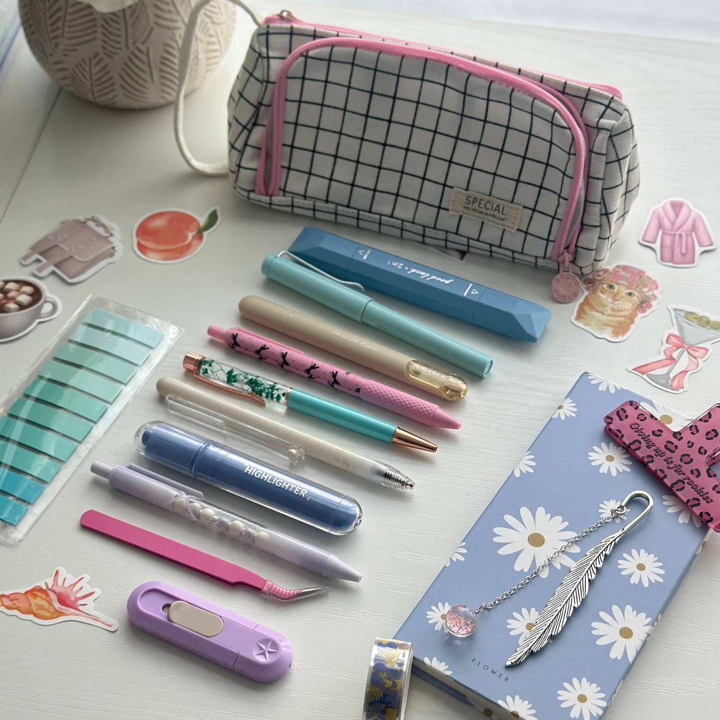 Pink & Blue Stationery Gift Set