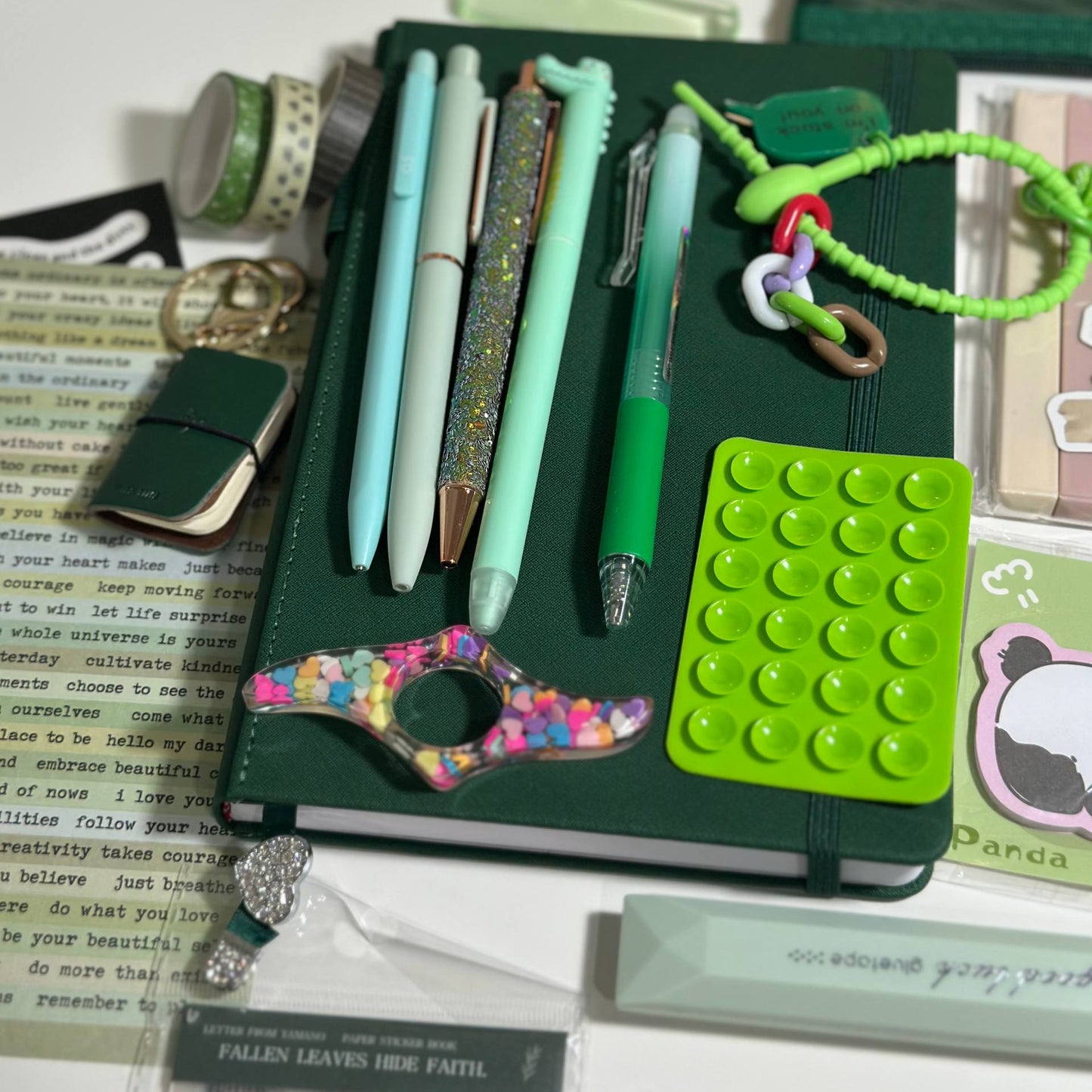 Weekly Color Bundle Set - Green + 12 highliters