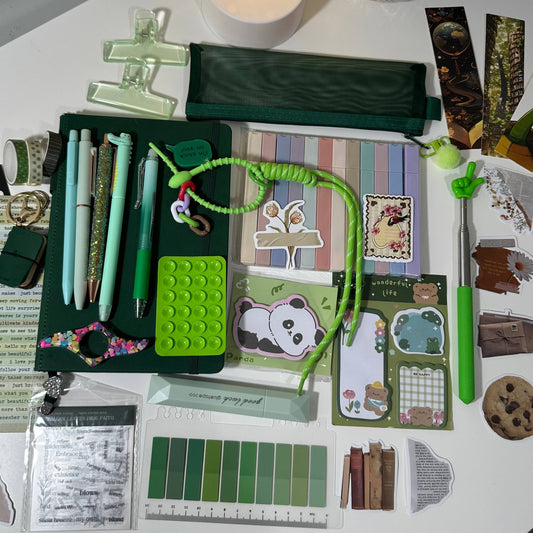 Weekly Color Bundle Set - Green + 12 highliters