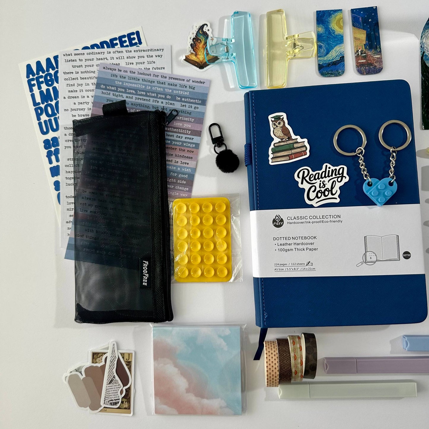 Weekly Exclusive Navy Bundle – A5 Dotted Journal