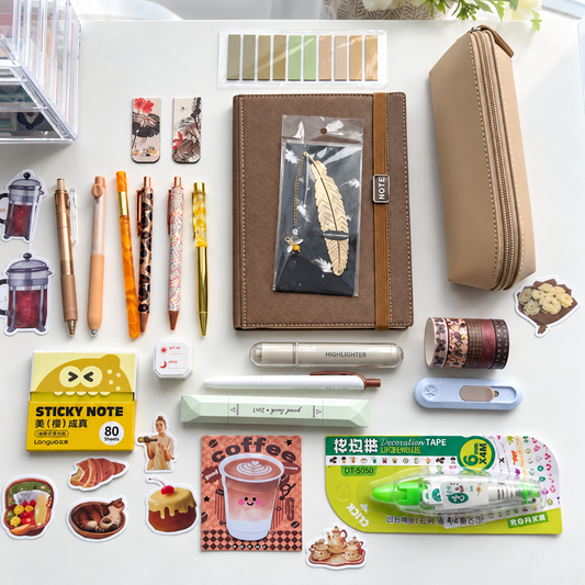 Brown Weekly Stationery Bundle ☕🤎