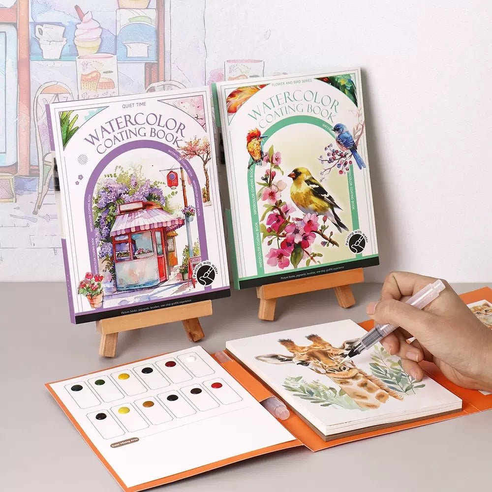 Watercolor Coloring Book