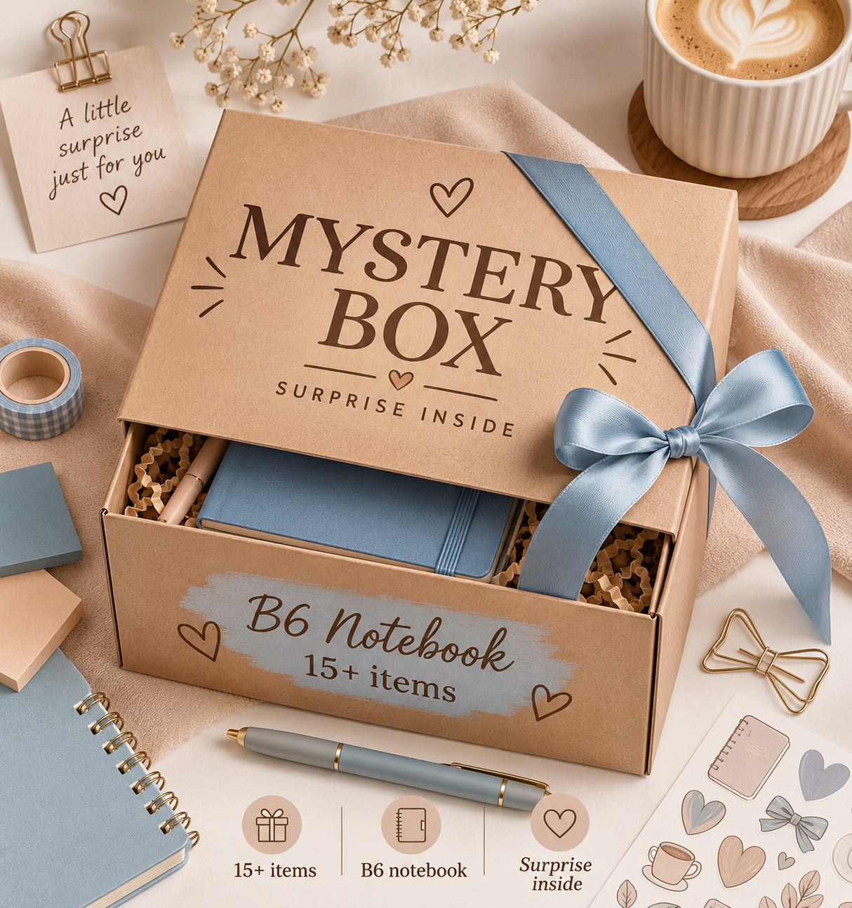 Mystery Box | Journal B6 +15 random items