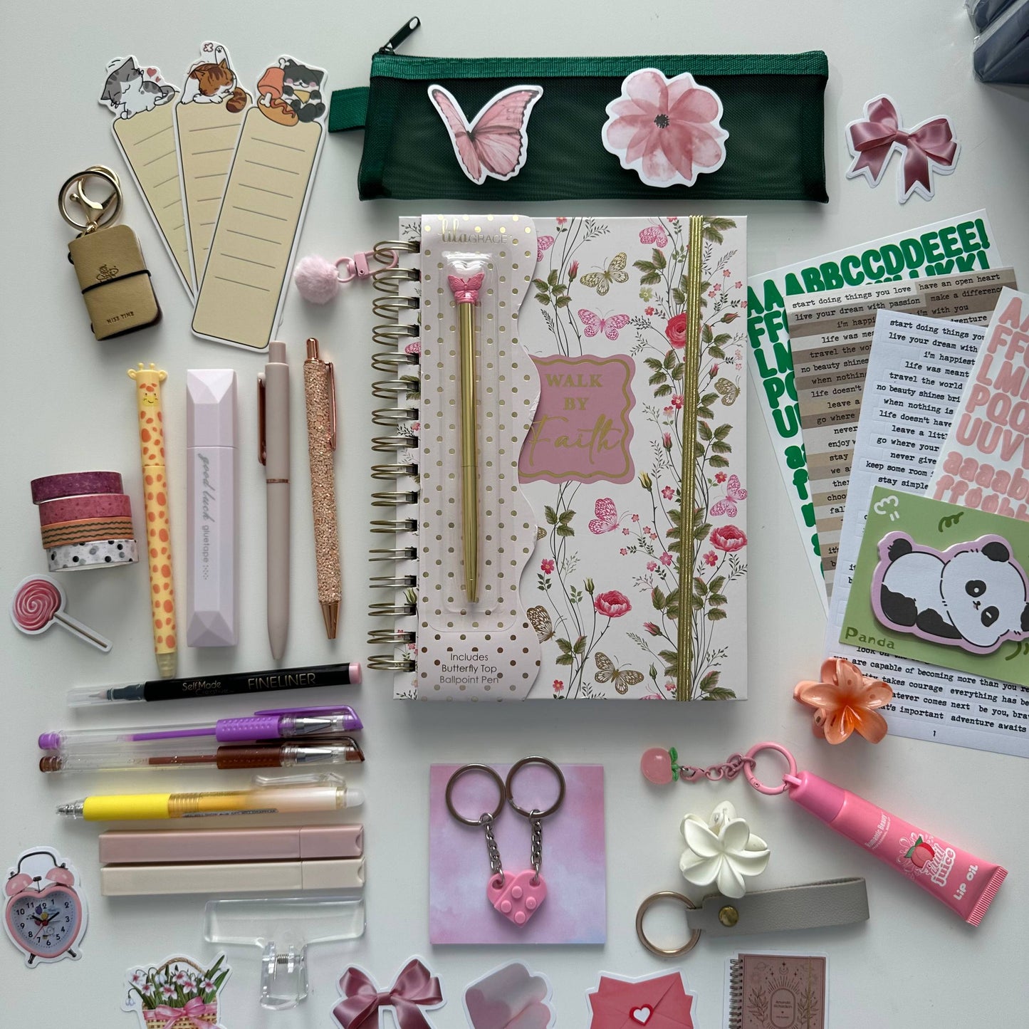 Blush Pink Faith stationery bundle
