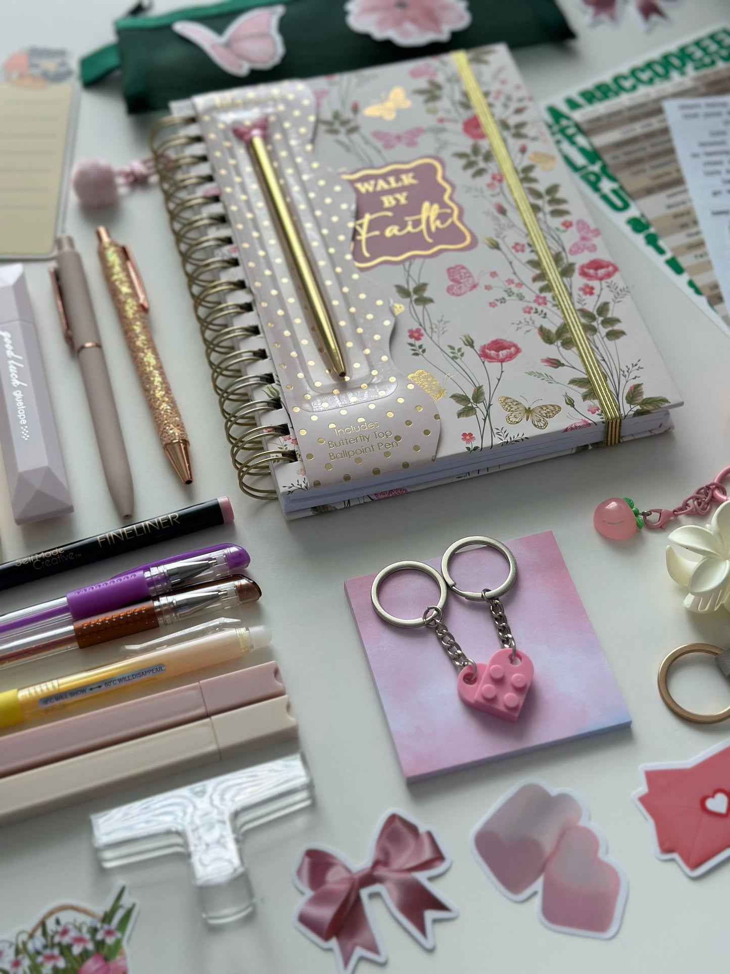 Blush Pink Faith stationery bundle
