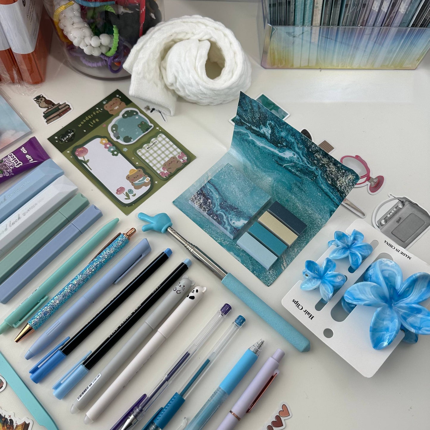 Turquoise Bundle 🩵💚 A5 Journal + More Than 25 Items/ ALL INCLUSIVE